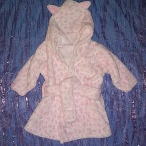 NWOT ADORABLE leopard print infant/baby robe